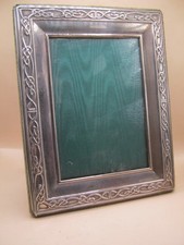 Sheffield Hallmarked Sterling Silver Mounted Photo Frame By Carrs Celtic Knot