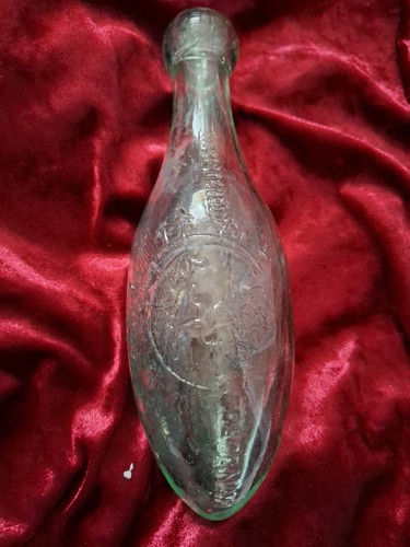 Vintage hamilton glass bottle - glass,