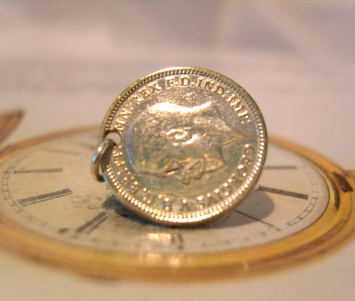 Pocket watch chain fob - watch,