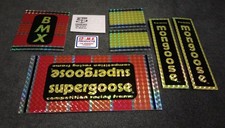 1980- 83 Supergoose Mongoose Decals Stickers New Style Old School BMX Frame Fork