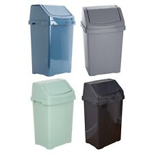 25 Litre Kitchen Bin Waste Dustbin with Swing Lid For Home, Office, Living Room