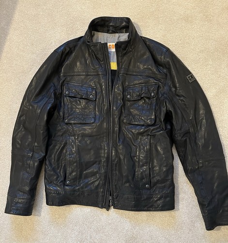 Hugo boss thick black leather - boss,
