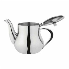 Stainless Steel Metal Teapot Cafe Tea Coffee Drink Restaurant Kitchen Restaurant