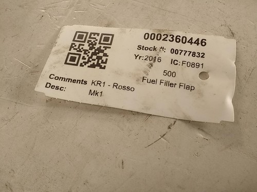 Fiat 500 fuel filler flap - fiat,