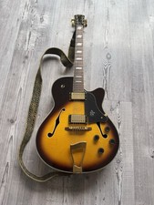 Ashbury Sunburst Semi Hollow Body Jazz Electric Guitar