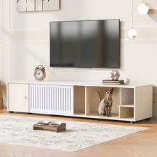 Modern Cream White TV Stand
