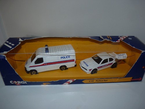 Corgi toys c19 police set - police,