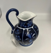 Vintage Porcelain Floral Blue