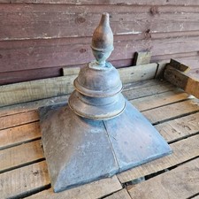 Reclaimed Antique 13.5" Finial Likely From Copper Victorian Street Lamp Lantern