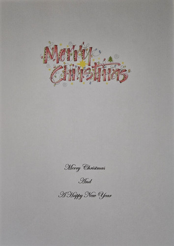 Christmas card inserts - card, to