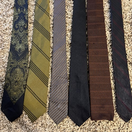 Vtg silk men neck - neck, lot