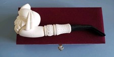 NEW Unsmoked Turkiye  Meerschaum  Pipe With Box