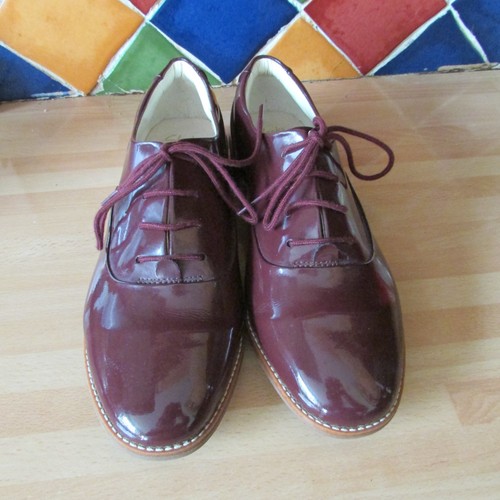 Clarks patent burgundy - , ladies