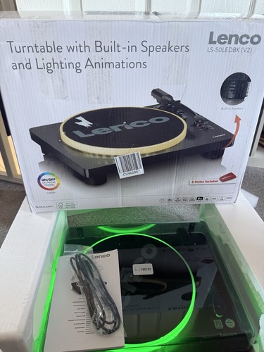 Lenco 50led turntable vinyl - turntable,