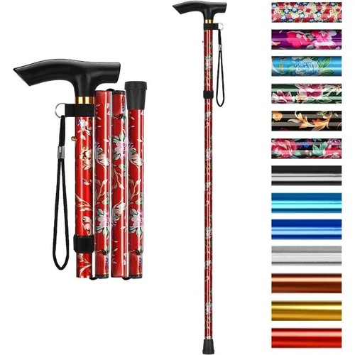 Easy adjustable folding cane - easy,