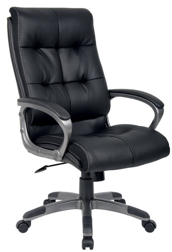 Maine black bonded leather - maine,