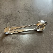 Vintage Tongs Nickel Silver