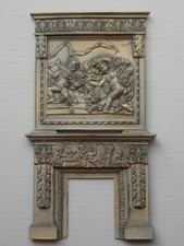 Dolls house Ornate Style Fire Place  & Top Section   1 / 12 Th Scale