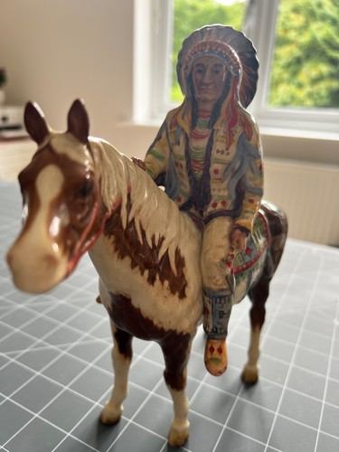 Beswick mounted indian - beswick,