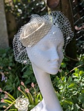 beautiful Cream Birdcage Veil