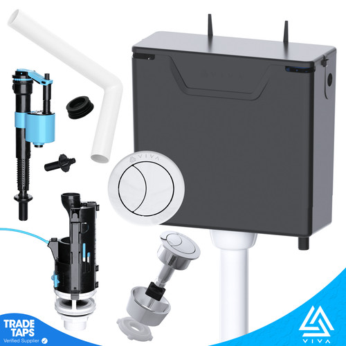 Concealed toilet cistern - concealed, dual
