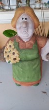 Mrs Gardener With Flowers Garden Ornament