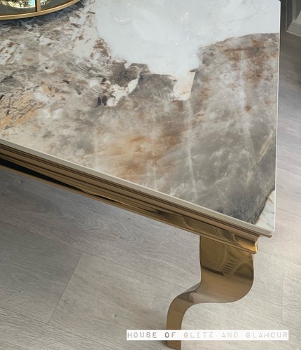 Louis coffee table gold - gold, legs