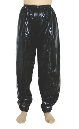 Pvc trousers joggers pants - pvc,