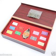 Digital Monster Badge Necklace Digimon Adventure Tag Crests Box Digivice Pendant
