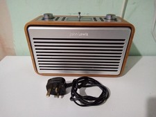 John Lewis DAB/FM Radio Walnut