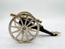 VINTAGE BRASS CANNON ORNAMENT MODEL ARTILLERY DESK DISPLAY PIECE