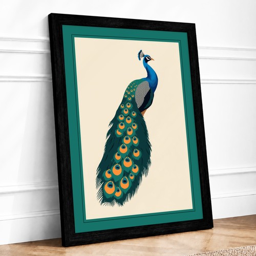 Peacock profile botanical - profile,