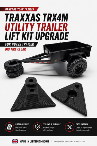 Traxxas trx4m utility trailer - traxxas,
