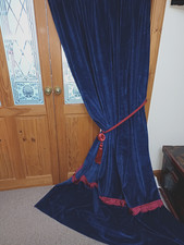 Velvet DOOR Curtain & Tie