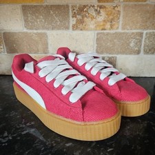 Rihanna Fenty Puma Phatty Red Corduroy Creepers Trainers Size UK 7.5 BNWOT