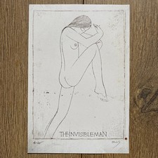 Eric Gill - The Invisible Man - Print 23.5cm By 6cm approx