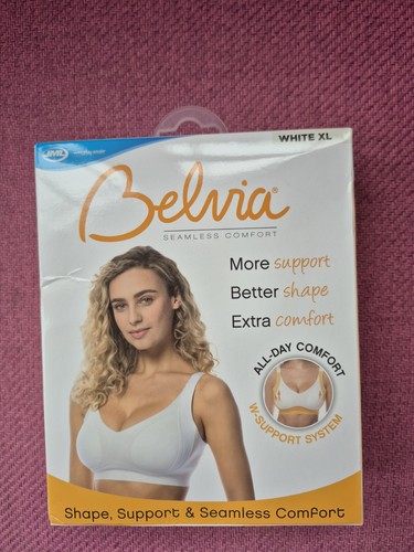Belvia seamless bra white - seamless,