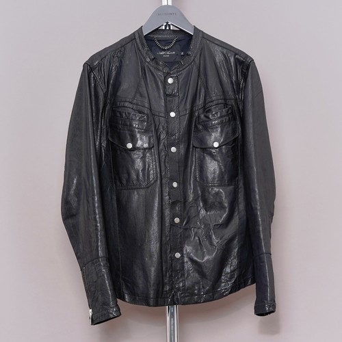 All saints leather shirt - leather,
