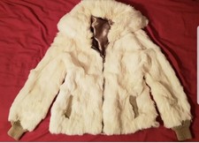 Rabbit Fur Jacket Size Small