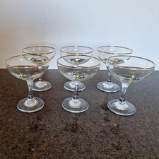 Vintage 6x Babycham Glasses