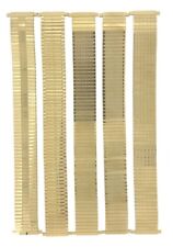 Gents Metal Gold Tone Expanding Bracelet Watch  Strap 17mm 18mm 19mm 20mm 22mm