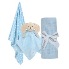 Baby Pram Set Boys Girls Blanket Teddy Comforter Present Princess Dog Baby Town