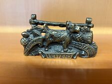 Vintage Brass "Bonnie Scotland" Letter Rack – Made in England – Thistle Terrier