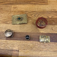 Joblot of antique snuff boxes