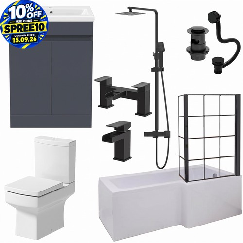 Complete bathroom suite - complete,