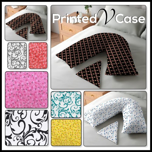 Printed shaped pillowcase - v-shaped,