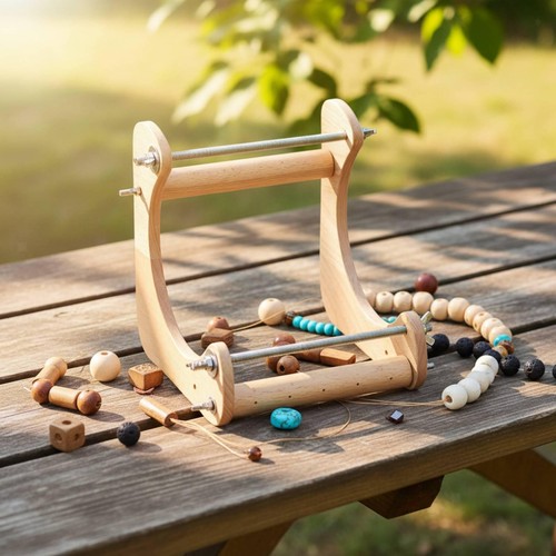Wooden beading loom crafting - wooden,