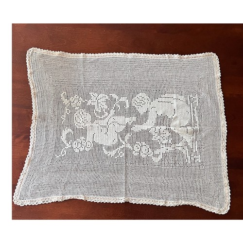 Antique 1920 handmade filet - antique,