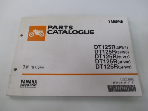 Dt125r parts list - parts, edition