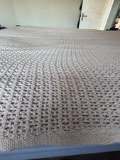 Lovely Vintage Lan-Air-Cel Peach Pure Wool Cellular Blanket